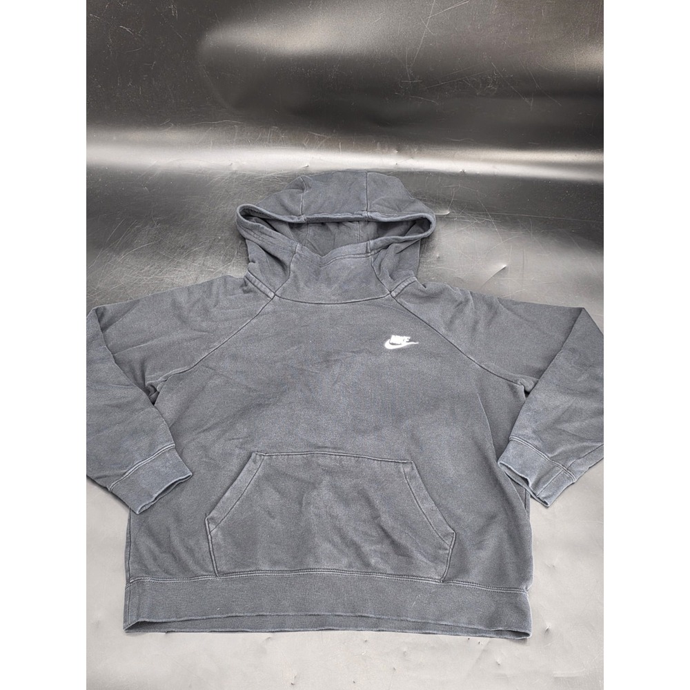 Nike Hoodie Womens Medium M Black Sweatshirt‎ Pullover Long Sleeve Soft